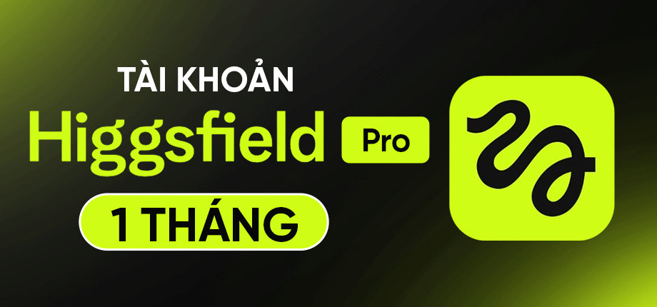 Higgsfield Pro 29$ 1 tháng - Tài khoản